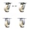 Service Caster 5 Inch Nylon Caster Set with Roller Bearing 2 Swivel Lock and 2 Rigid SCC SCC-35S520-NYR-BSL-2-R-2 - alternate 1